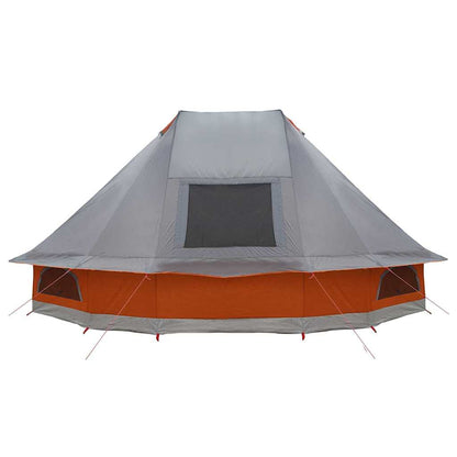 Tipi Tent with Roof Grey and Orange 680 x 430 x 270 cm Taffeta