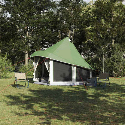 Tipi Tent with Roof Green 404 x 370 x 270 cm Taffeta