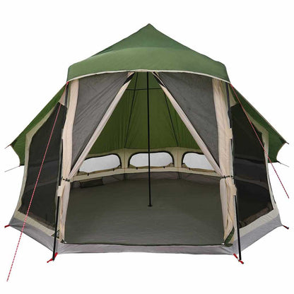 Tipi Tent with Roof Green 404 x 370 x 270 cm Taffeta
