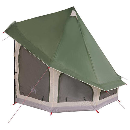 Tipi Tent with Roof Green 404 x 370 x 270 cm Taffeta