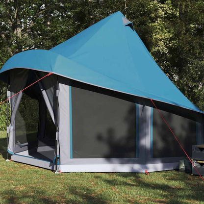 Tipi Tent with Roof Blue 404 x 370 x 270 cm Taffeta