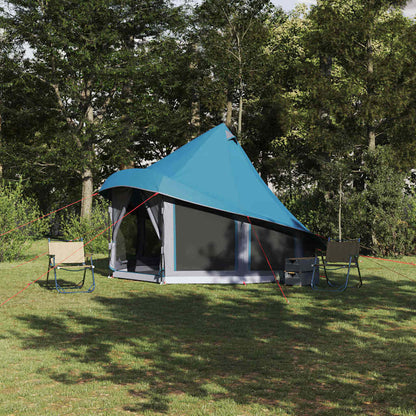 Tipi Tent with Roof Blue 404 x 370 x 270 cm Taffeta