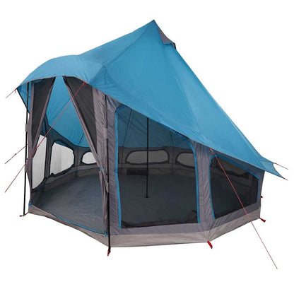 Tipi Tent with Roof Blue 404 x 370 x 270 cm Taffeta