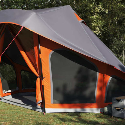 Tipi Tent with Roof Grey and Orange 508 x 470 x 300 cm Taffeta