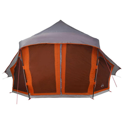 Tipi Tent with Roof Grey and Orange 508 x 470 x 300 cm Taffeta