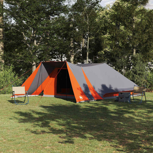 Tipi Tent 12-Person Grey and Orange Taffeta