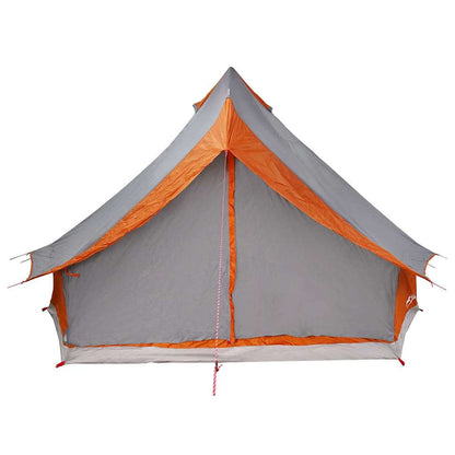 Tipi Tent with Roof Grey and Orange 400 x 346 x 250 cm Taffeta