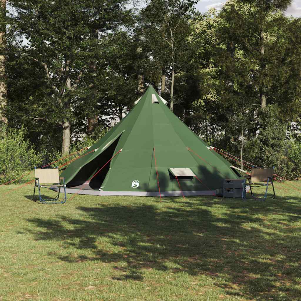 Tipi Tent with Roof Green 560 x 560 x 300 cm Taffeta