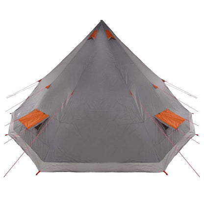 Tipi Tent with Roof Grey and Orange 560 x 560 x 300 cm Taffeta