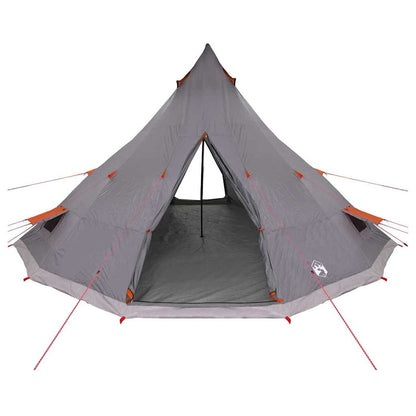 Tipi Tent with Roof Grey and Orange 560 x 560 x 300 cm Taffeta