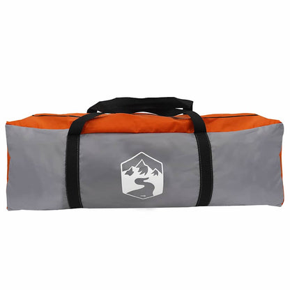 Tipi Tent with Roof Grey and Orange 510 x 690 x 330 cm Taffeta