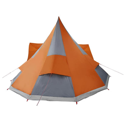 Tipi Tent with Roof Grey and Orange 510 x 690 x 330 cm Taffeta