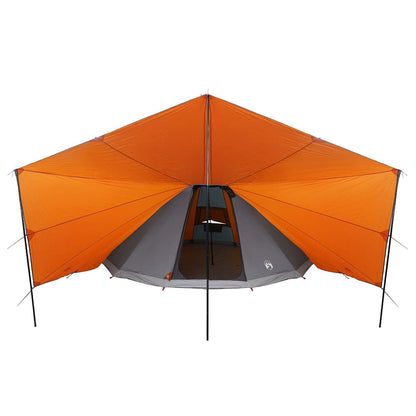 Tipi Tent with Roof Grey and Orange 510 x 690 x 330 cm Taffeta