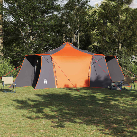 Tipi Tent 8-Person Grey and Orange Taffeta