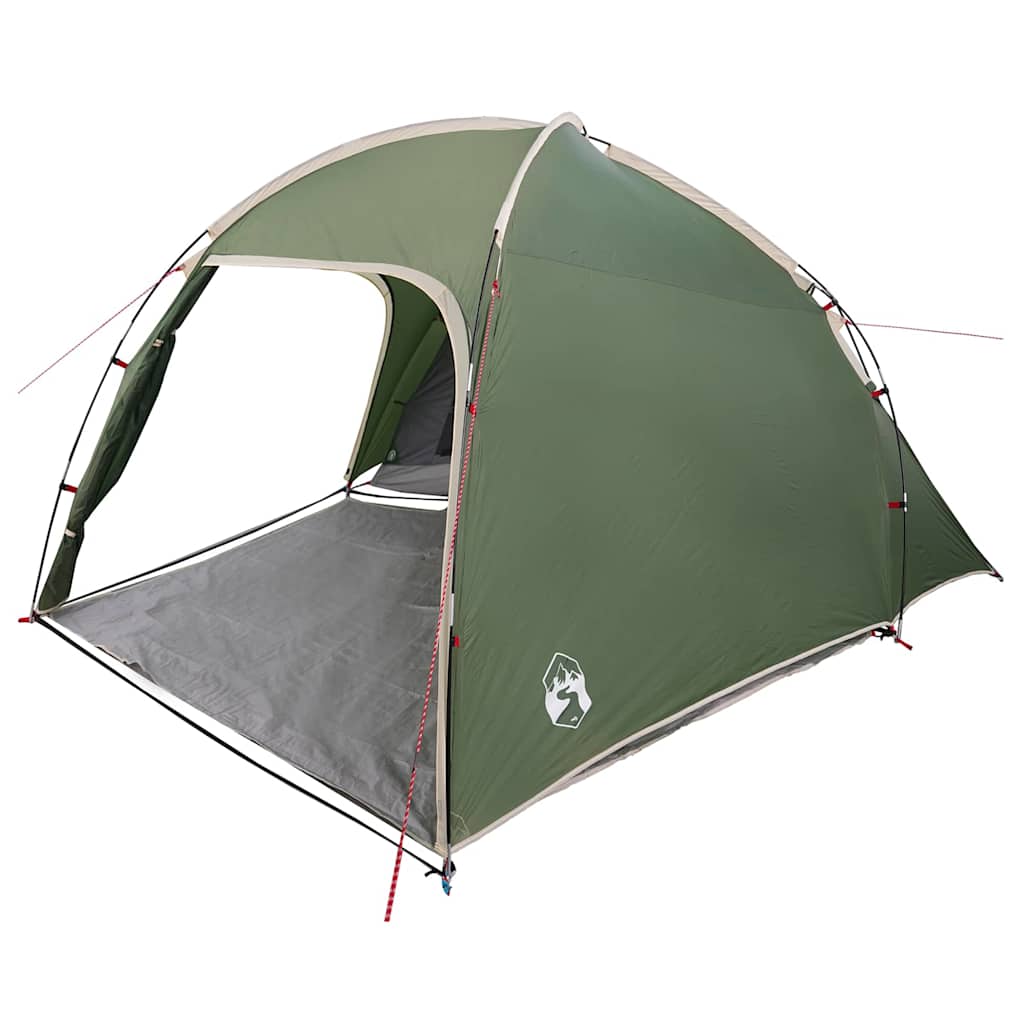Cabin Tent with Roof Green 370 x 230 x 185 cm Taffeta