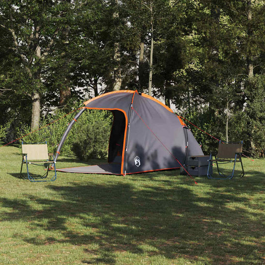 Cabin Tent 2-Person Grey and Orange Taffeta
