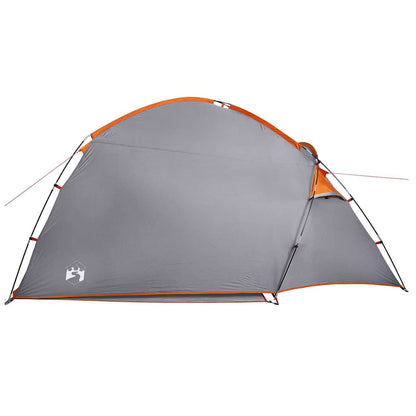 Cabin Tent with Roof Grey and Orange 370 x 230 x 185 cm Taffeta