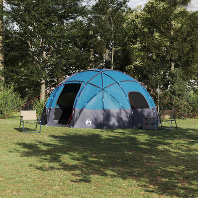 Tent with Roof with Air Vent Blue Large Polyester and fibreglass