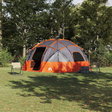 Tent with Roof Grey and orange Large Polyester and fibreglass