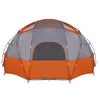 Tent with Roof Grey and orange Large Polyester and fibreglass