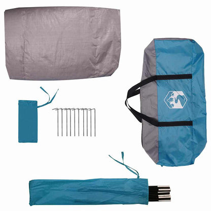 Bike Storage Tent with Roof Blue 256 x 222 x 182 cm Taffeta