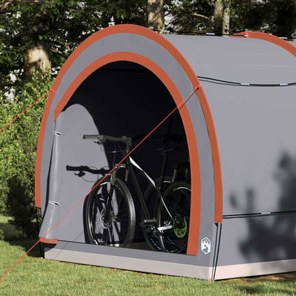 Bike Storage Tent Grey and Orange 256 x 222 x 182 cm Taffeta