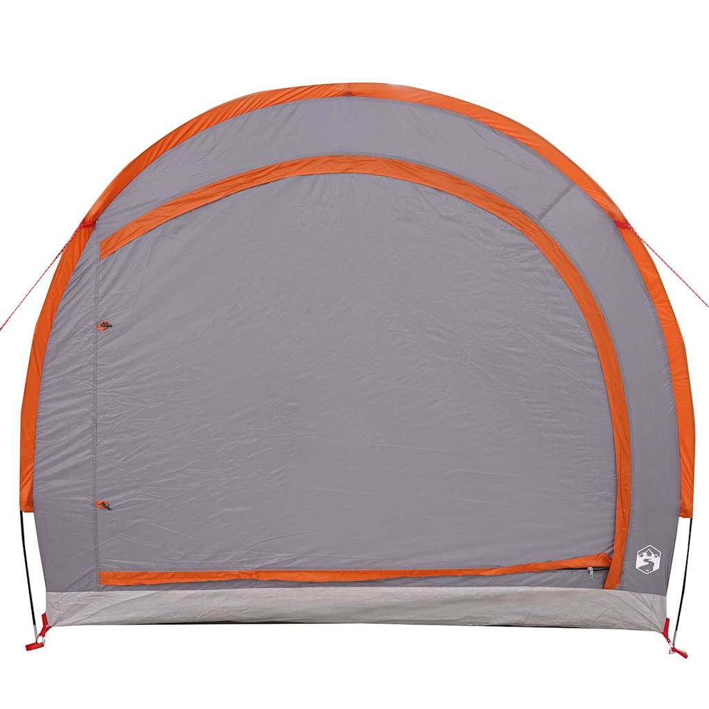 Bike Storage Tent Grey and Orange 256 x 222 x 182 cm Taffeta
