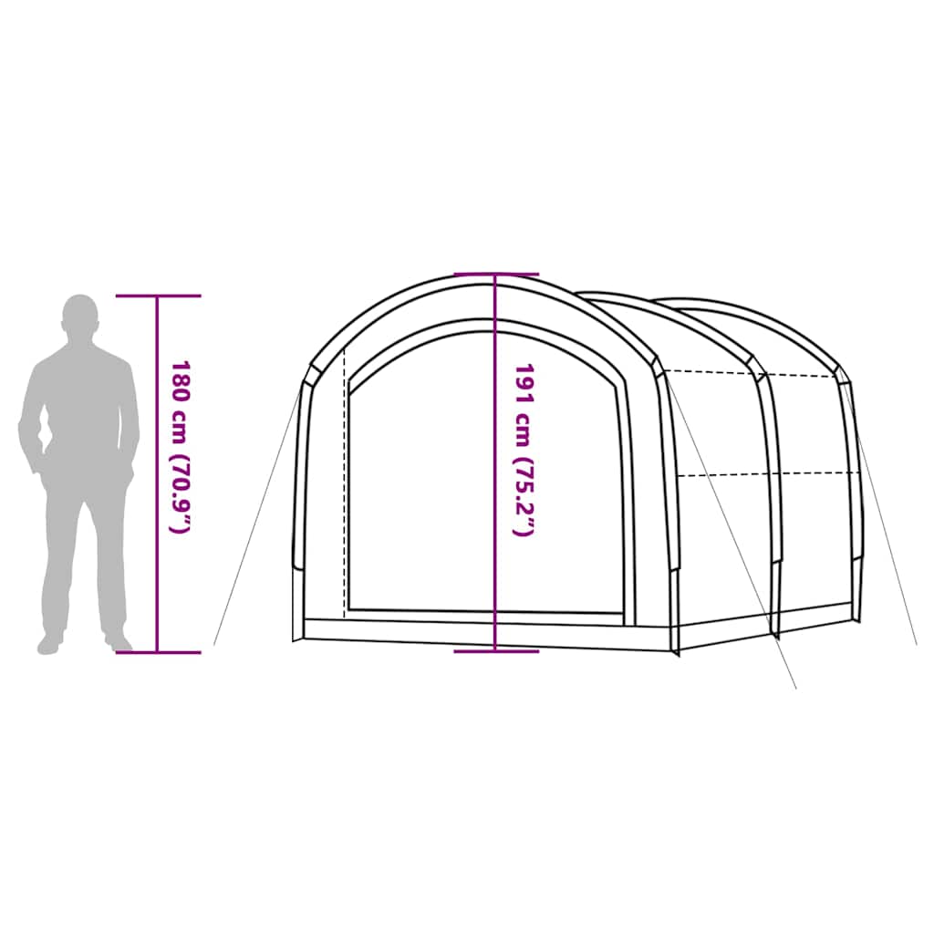 Tent with Roof with Storage Blue 268 x 240 x 191 cm Polyester