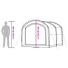 Tent with Roof with Air Vent Grey and orange 268 x 240 x 191 cm