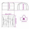 Tent with Roof with Air Vent Grey and orange 268 x 240 x 191 cm