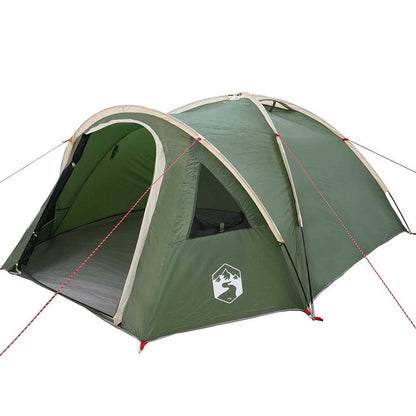 Dome Tent 4-Person 308 x 268 x 130 cm Waterproof Green Taffeta