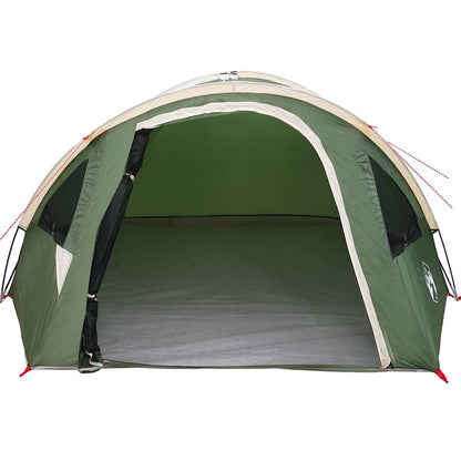 Dome Tent 4-Person 308 x 268 x 130 cm Waterproof Green Taffeta