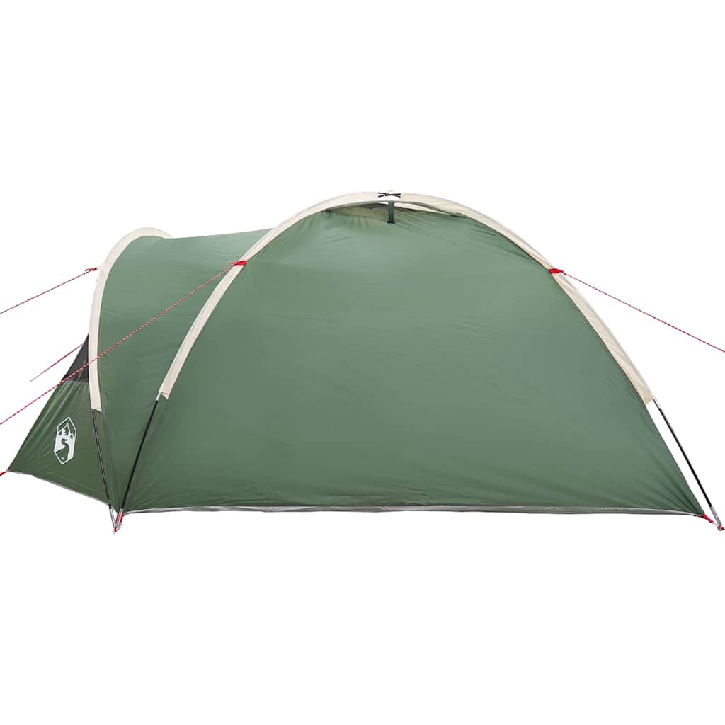 Dome Tent 4-Person 308 x 268 x 130 cm Waterproof Green Taffeta