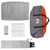 Tent with Roof Grey and orange Large Polyester and fibreglass