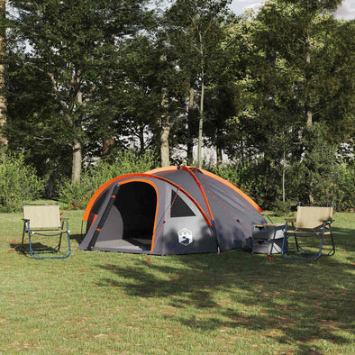 Tent with Roof Grey and orange Large Polyester and fibreglass