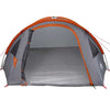 Tent with Roof Grey and orange Large Polyester and fibreglass