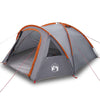 Tent with Roof Grey and orange Large Polyester and fibreglass