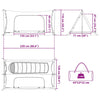 Tent Black 220 x 128 x 110 cm Mesh