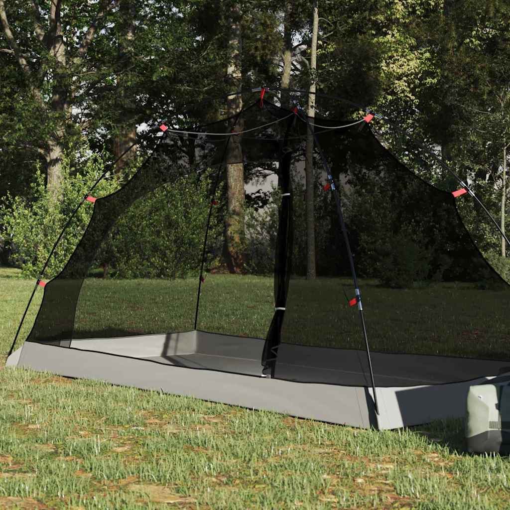 Tent with Roof with Storage Grey and Black 236 x 108 x 120 cm