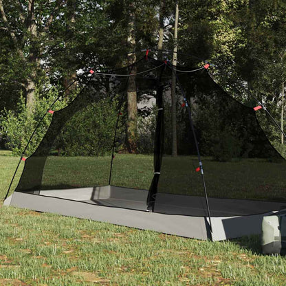 Tent with Roof with Storage Grey and Black 236 x 150 x 136 cm