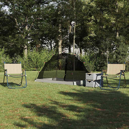 Tent with Roof with Storage Grey and Black 236 x 150 x 136 cm