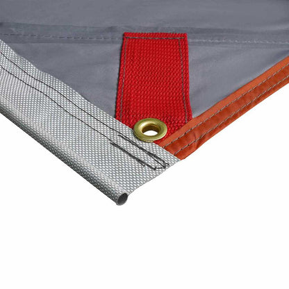 Water Resistant Tarp with Roof Grey and Orange 240 x 300 cm