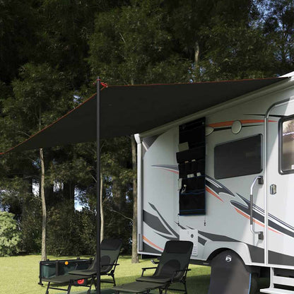 Water Resistant Tarp with Roof Grey and Orange 240 x 300 cm