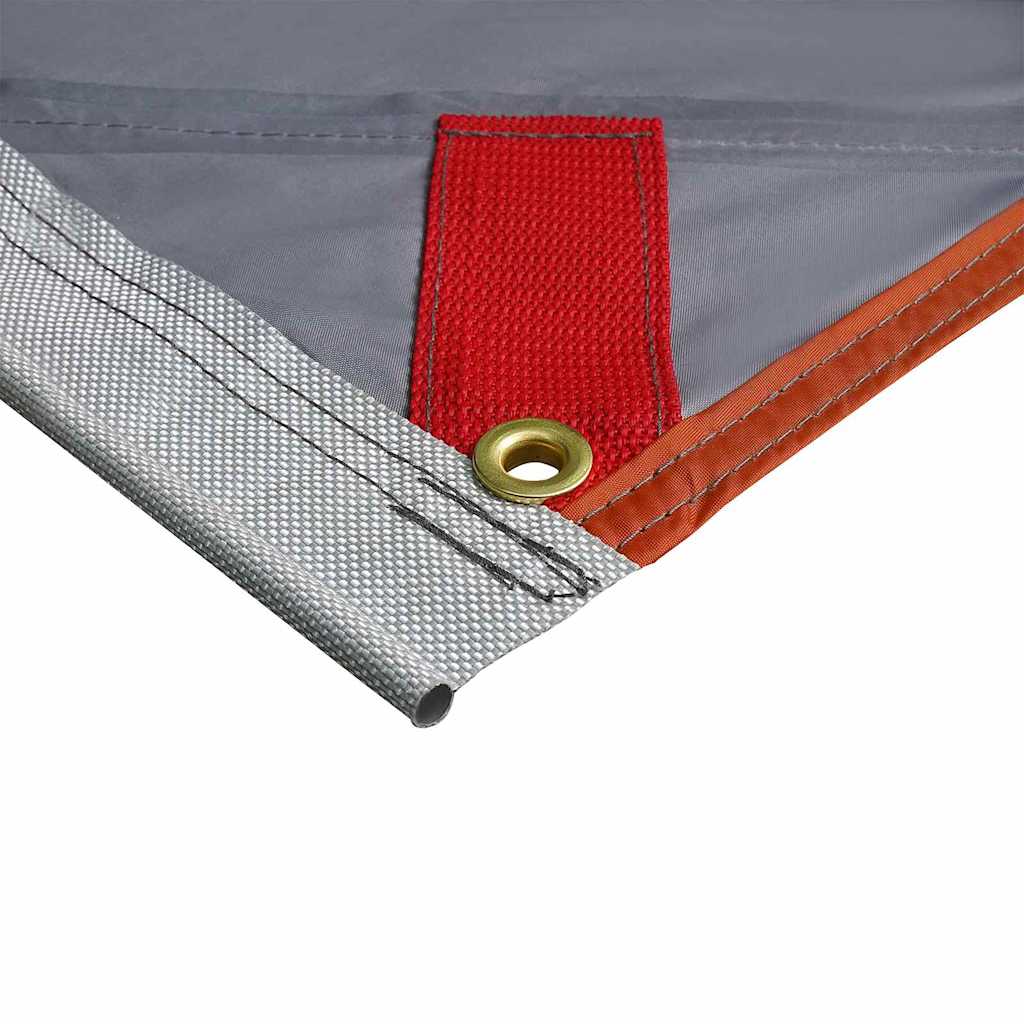 Water Resistant Tarp with Roof Grey and Orange 240 x 350 cm