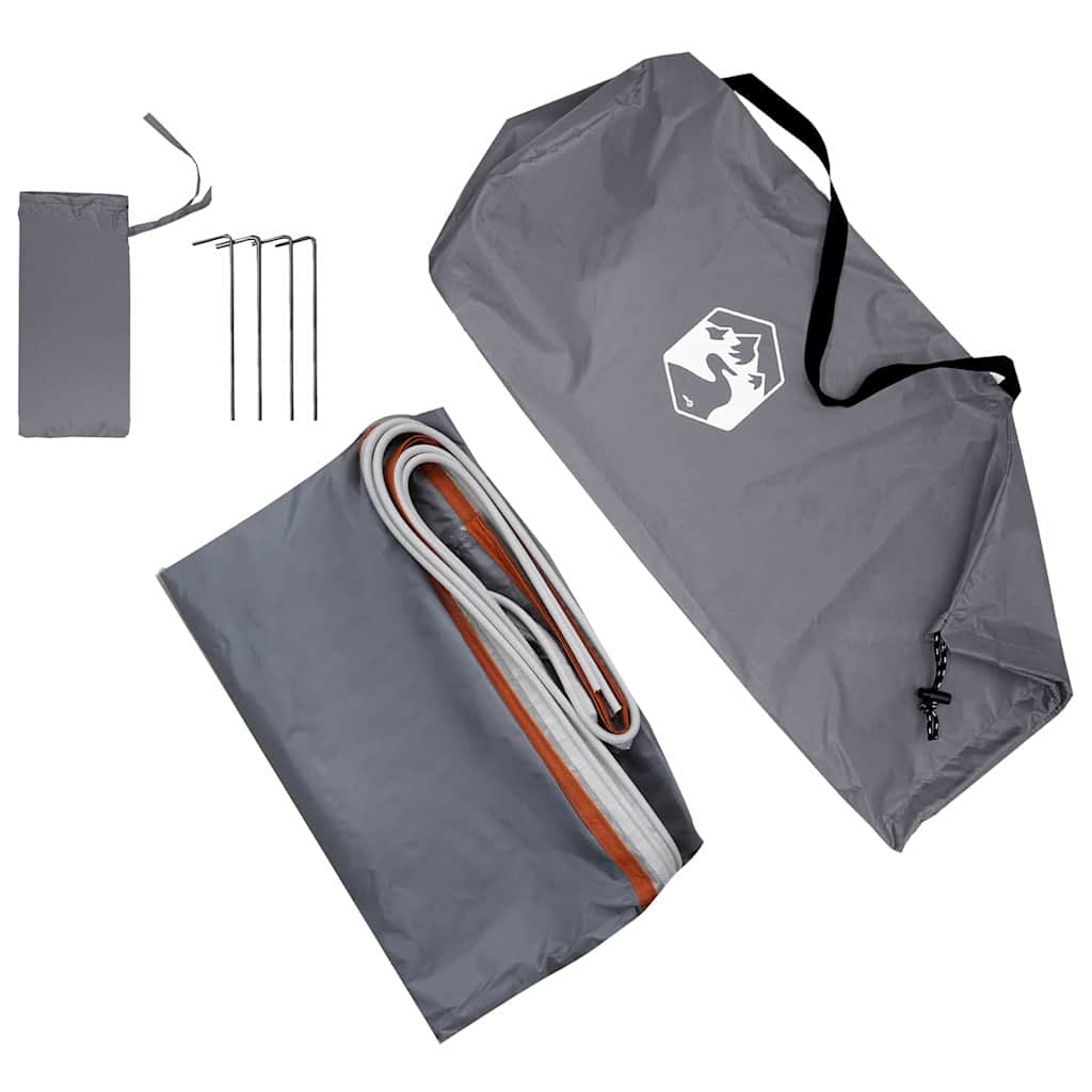 Water Resistant Tarp with Roof Grey and Orange 240 x 350 cm