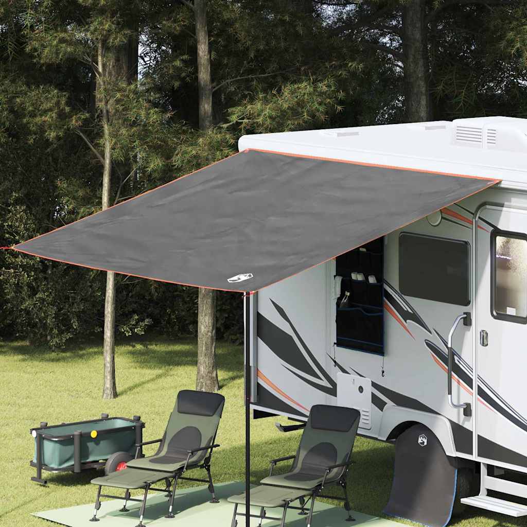 Water Resistant Tarp with Roof Grey and Orange 240 x 350 cm