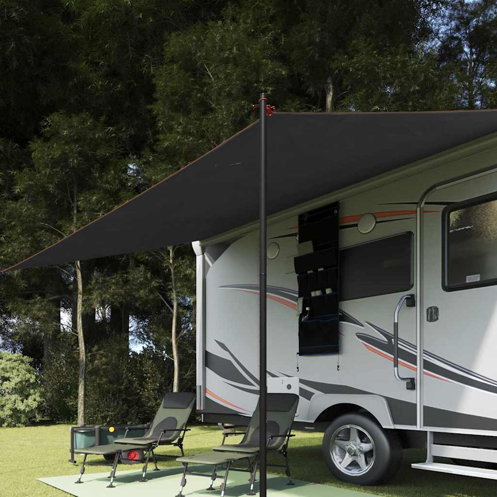 Water Resistant Tarp with Roof Grey and Orange 240 x 460 cm