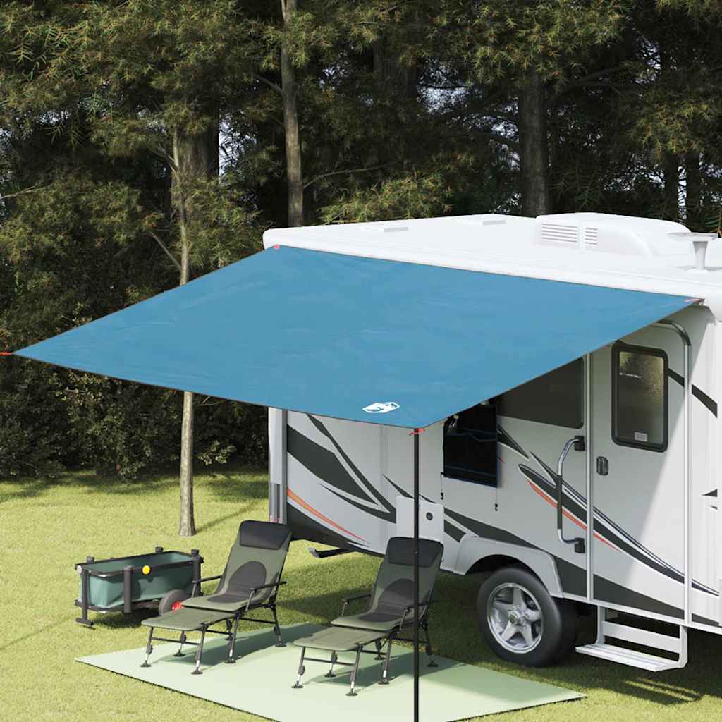 Caravan Awning -Person 240 x 460 cm Waterproof Blue Taffeta