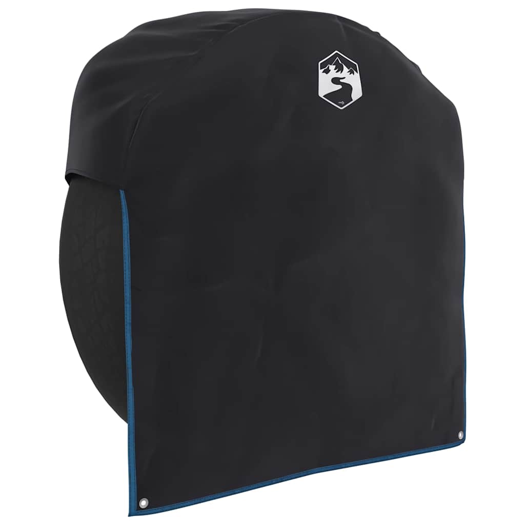 Wheel Cover Black and Blue 108 x 76 cm Oxford