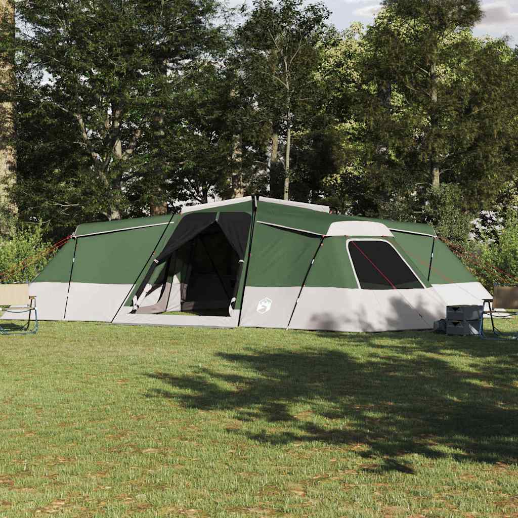 Family Tent with Roof Green 833 x 585 x 216 cm Taffeta